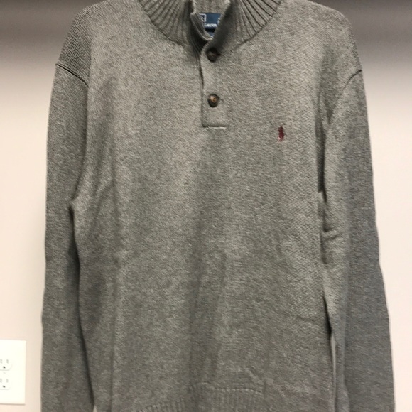 Polo Ralph Lauren Mock Neck 3Button Sweater - Picture 2 of 8